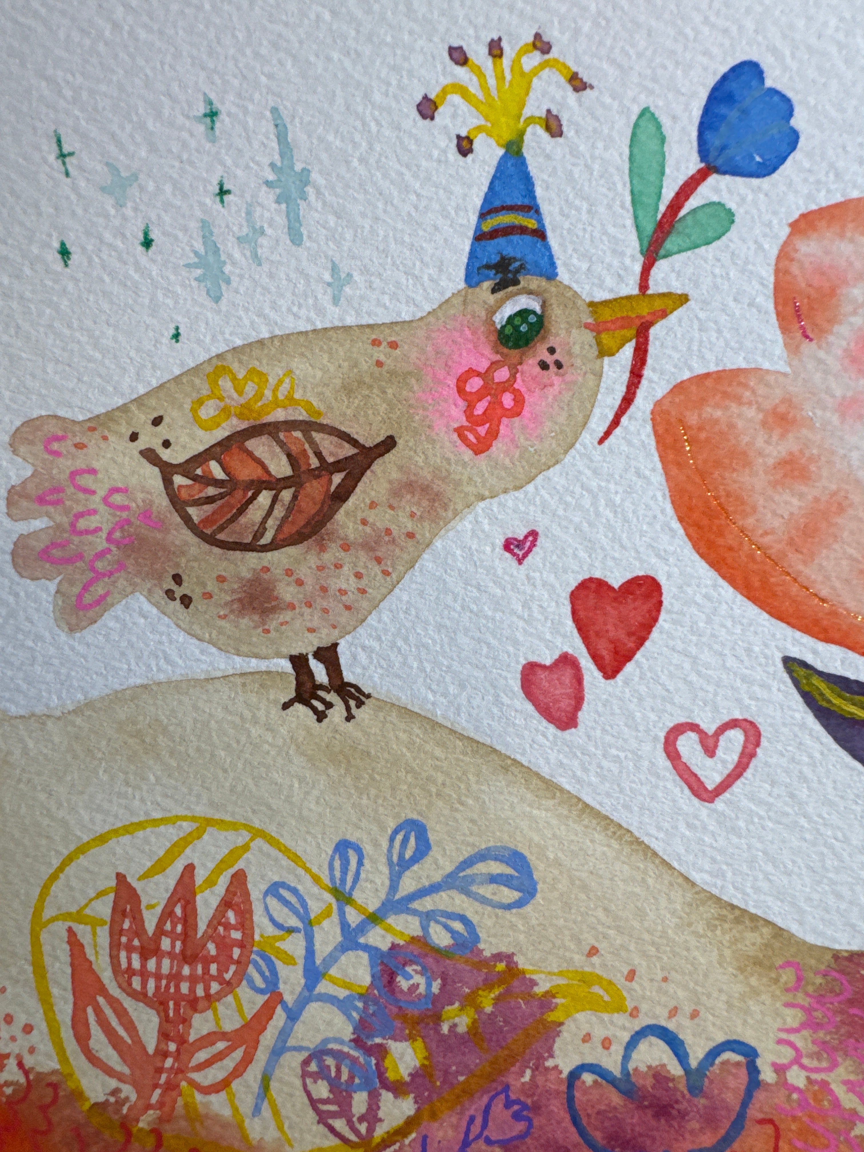 “Mrs. Turdus Migratorius” 10x14